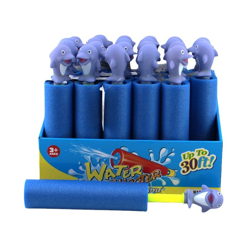 4877 Pompka Wodna Piankowa Wyrzutnia Wody Dla Dzieci głowa delfinka