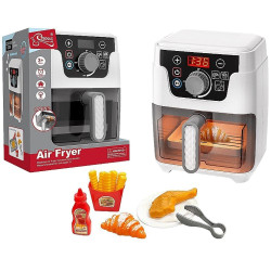 3438 Zabawka Air Fryer dla Dzieci - Interaktywny Zestaw Kuchenny z Frytkami 
