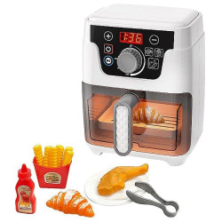 3438 Zabawka Air Fryer dla Dzieci - Interaktywny Zestaw Kuchenny z Frytkami 