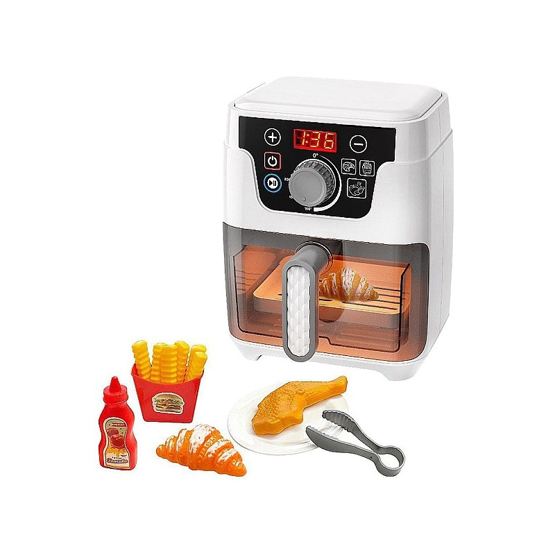 3438 Zabawka Air Fryer dla Dzieci - Interaktywny Zestaw Kuchenny z Frytkami 