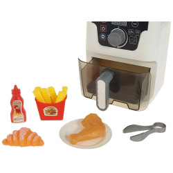 3438 Zabawka Air Fryer dla Dzieci - Interaktywny Zestaw Kuchenny z Frytkami 