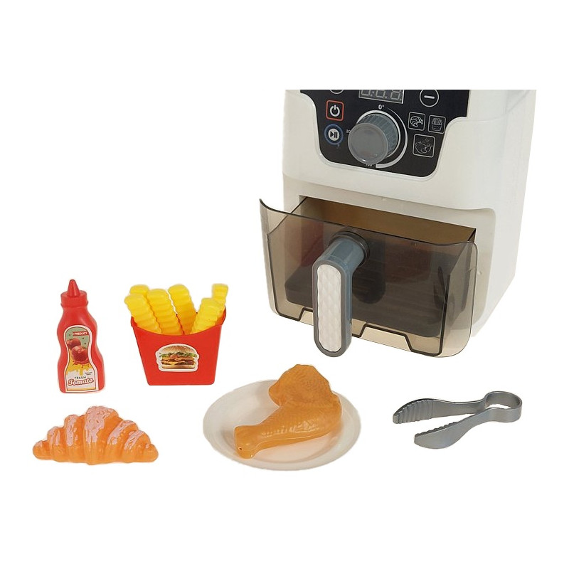 3438 Zabawka Air Fryer dla Dzieci - Interaktywny Zestaw Kuchenny z Frytkami 