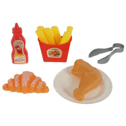 3438 Zabawka Air Fryer dla Dzieci - Interaktywny Zestaw Kuchenny z Frytkami 