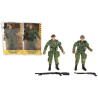 6798 Figurka Żołnierz Wojskowy Militarny Broń Karabin Akcesoria zabawka 