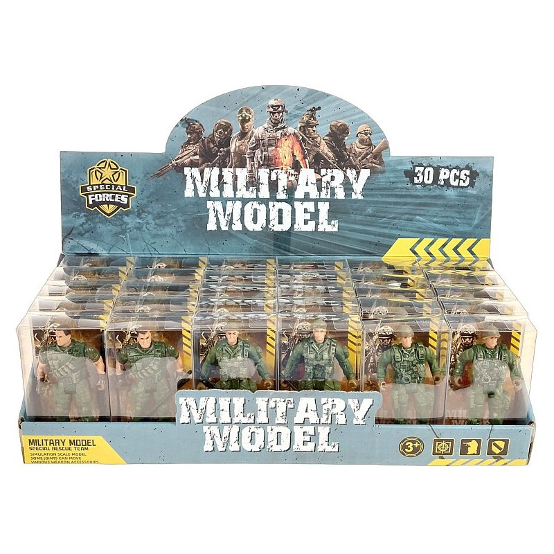 6798 Figurka Żołnierz Wojskowy Militarny Broń Karabin Akcesoria zabawka 