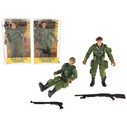 6798 Figurka Żołnierz Wojskowy Militarny Broń Karabin Akcesoria zabawka 