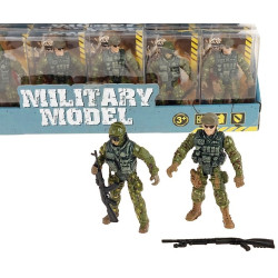 6804 Figurka Żołnierz Wojskowy Militarny Broń Karabin Akcesoria zabawka