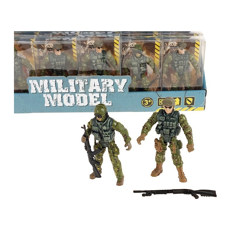 6804 Figurka Żołnierz Wojskowy Militarny Broń Karabin Akcesoria zabawka