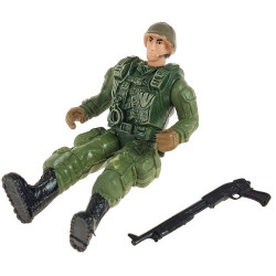 6798 Figurka Żołnierz Wojskowy Militarny Broń Karabin Akcesoria zabawka 