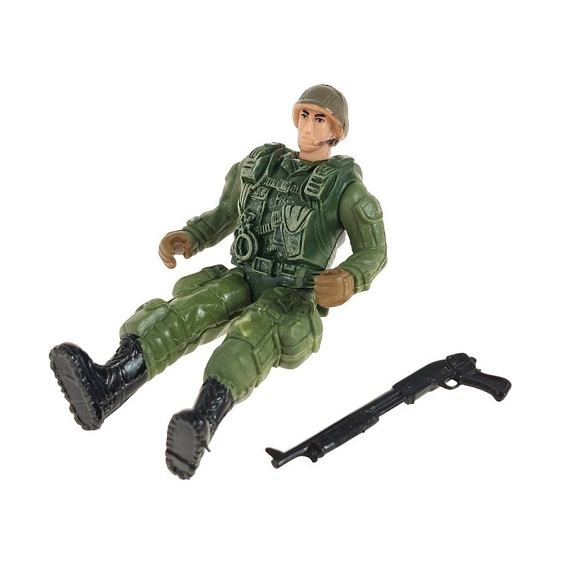 6798 Figurka Żołnierz Wojskowy Militarny Broń Karabin Akcesoria zabawka 
