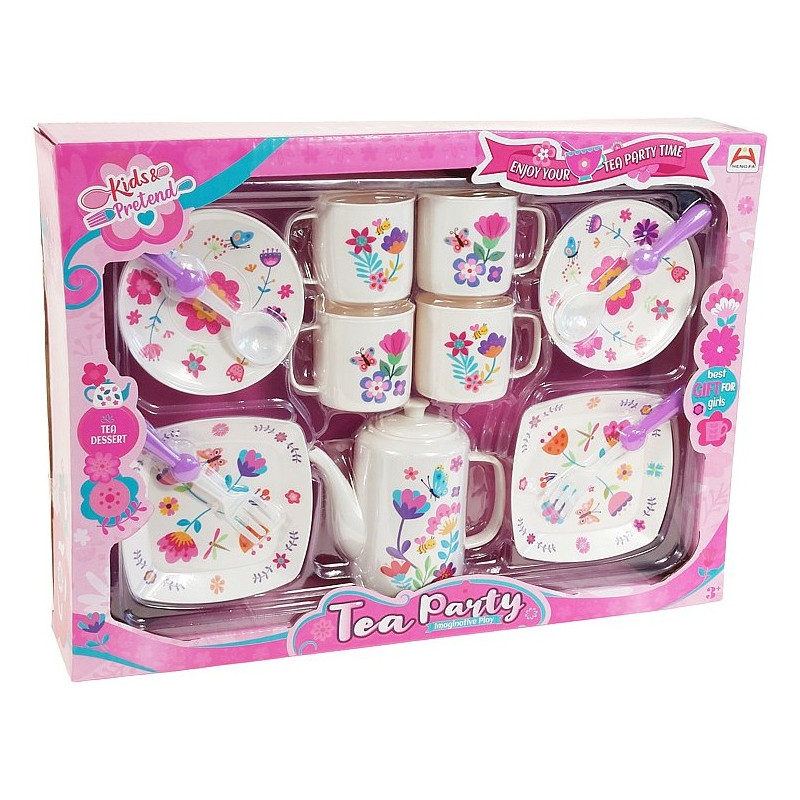 6569 Zestaw Naczyń Do Herbaty Dla Dzieci Serwis Kawowy Herbaciany Tea Party