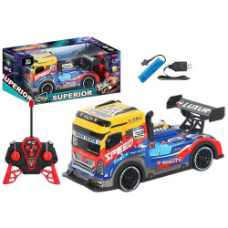 0918 Auto Ciężarówka Tir Zdalnie Sterowana Rc 1:18 Pilot Światła Akumulator