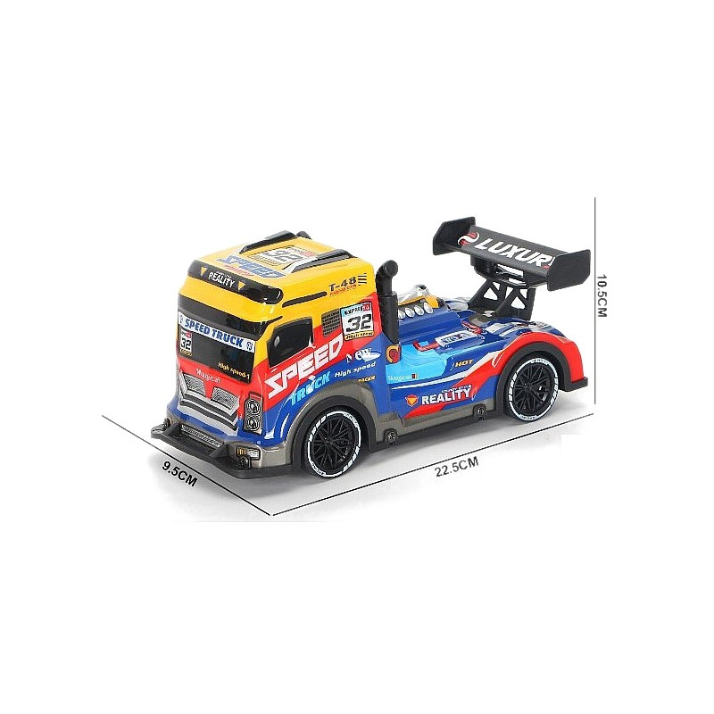0918 Auto Ciężarówka Tir Zdalnie Sterowana Rc 1:18 Pilot Światła Akumulator