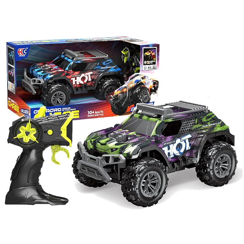1663 Auto Terenowe Rc Zdalnie Sterowane 4x4 Pilot Akumulator Usb Światła
