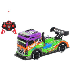 0925 Auto Ciężarówka Tir Zdalnie Sterowana Rc 1:18 Pilot Światła Akumulator