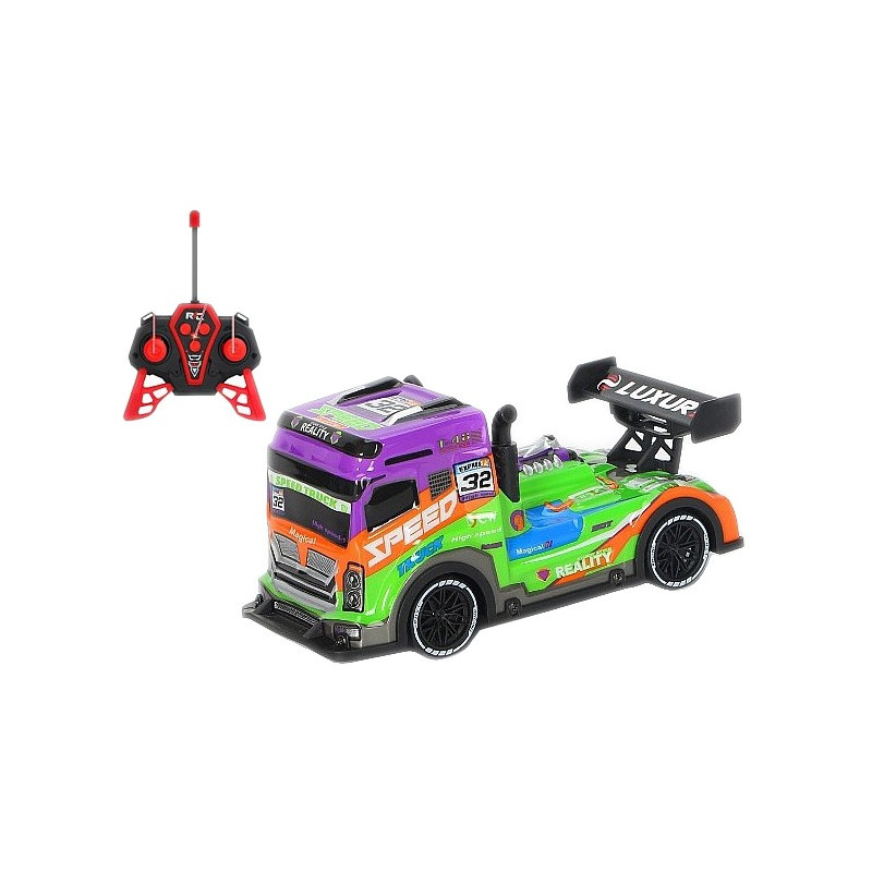 0925 Auto Ciężarówka Tir Zdalnie Sterowana Rc 1:18 Pilot Światła Akumulator