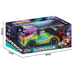 0925 Auto Ciężarówka Tir Zdalnie Sterowana Rc 1:18 Pilot Światła Akumulator