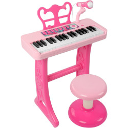 8399 DUŻE ELEKTRONICZNE PIANINKO ORGANKI KEYBOARD + KRZESEŁKO