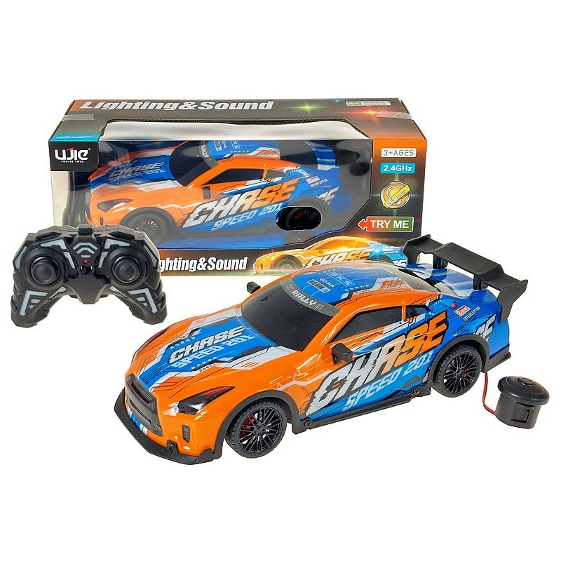 3842 Auto Rc Zdalnie Sterowane 2,4GHz Sportowe Światła Dźwięk Pilot 3+