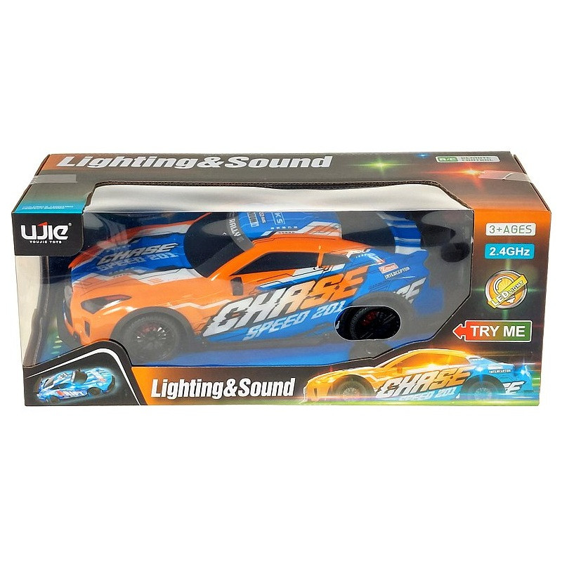 3842 Auto Rc Zdalnie Sterowane 2,4GHz Sportowe Światła Dźwięk Pilot 3+