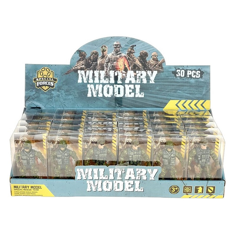 6804 Figurka Żołnierz Wojskowy Militarny Broń Karabin Akcesoria zabawka