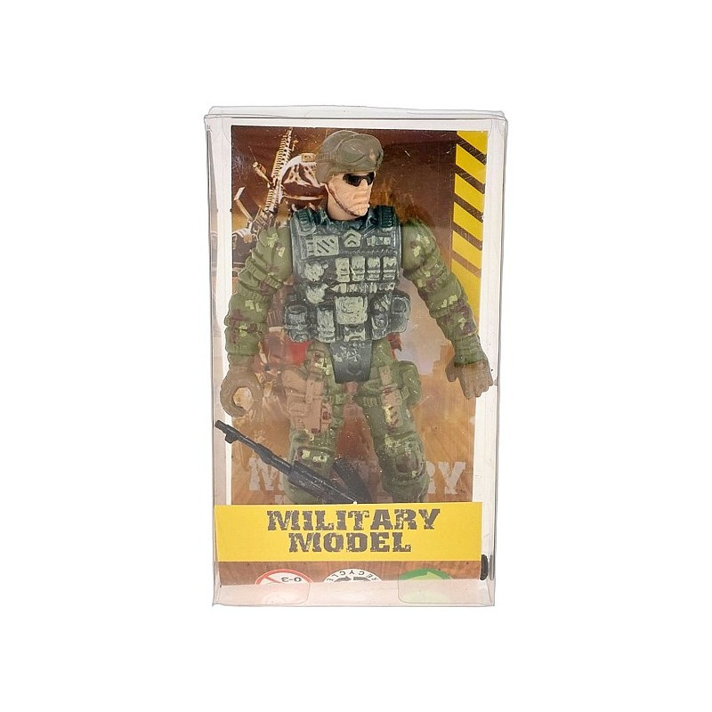 6804 Figurka Żołnierz Wojskowy Militarny Broń Karabin Akcesoria zabawka
