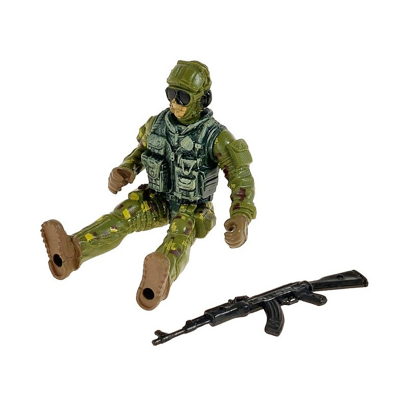 6804 Figurka Żołnierz Wojskowy Militarny Broń Karabin Akcesoria zabawka