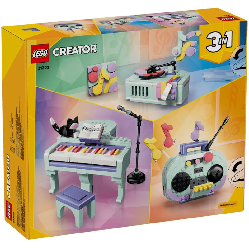 31392 Klocki Lego Creator 3w1 Dekoracyjny fortepian z kotem 485 elementów