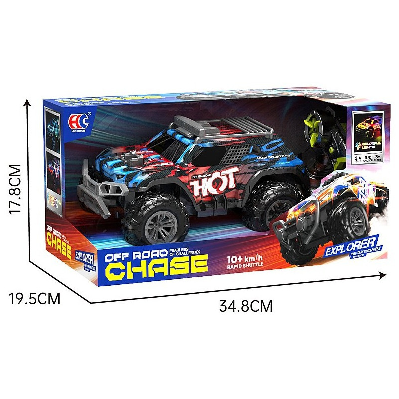 1663 Auto Terenowe Rc Zdalnie Sterowane 4x4 Pilot Akumulator Usb Światła