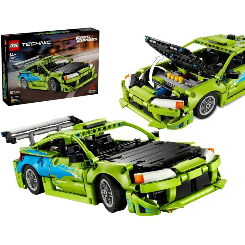 42229 Klocki Lego Technic Samochód Fast and Furious Mitsubishi Eclipse 827 elementów