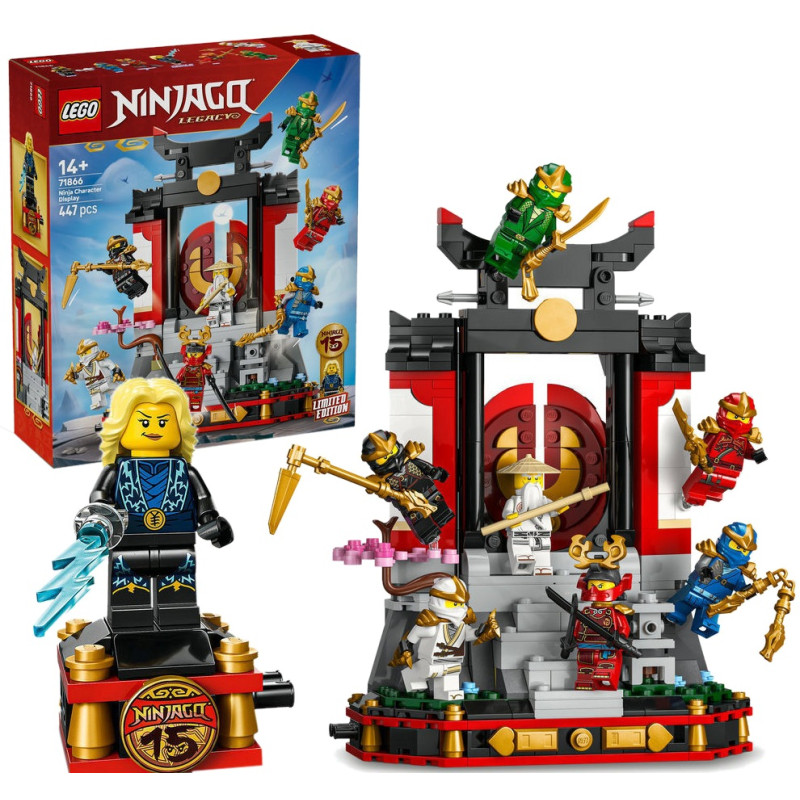 71866 Klocki Lego Ninjago Ozdoba z postaciami ninja 15-lecie  447 elementów 
