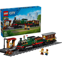 60511 Klocki Lego City Retro pociąg z lokomotywą parową 575 elementów