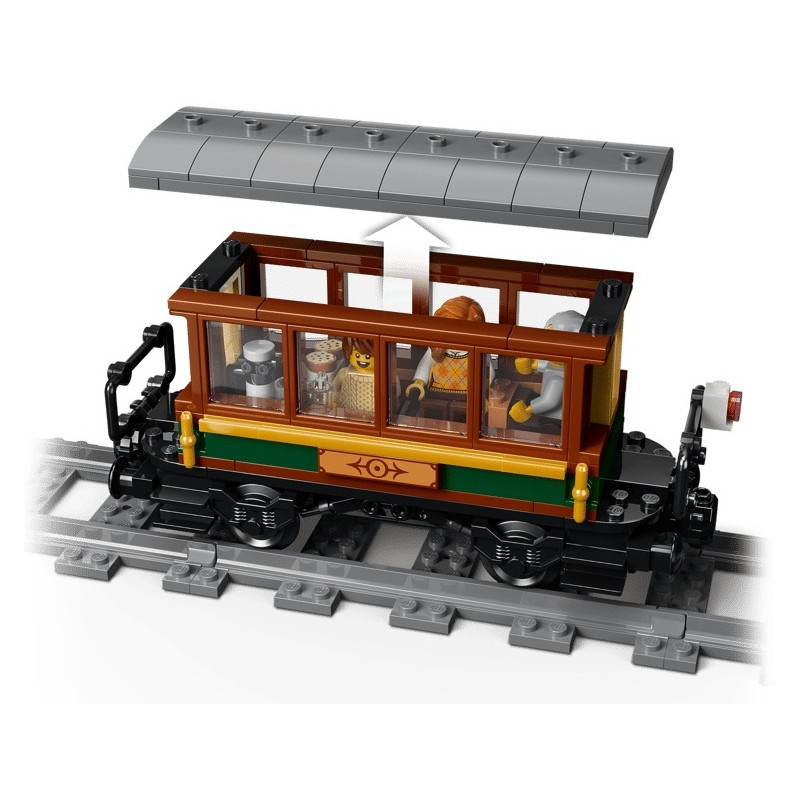 60511 Klocki Lego City Retro pociąg z lokomotywą parową 575 elementów