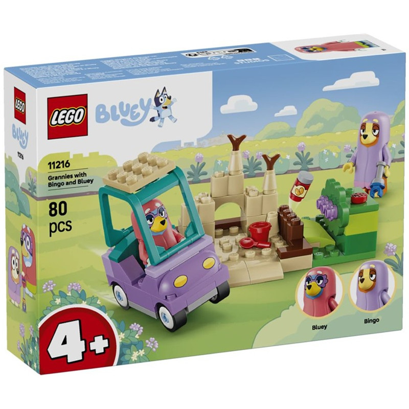 11216 Klocki Lego Bluey Babunie z Bingo i Blue 80 elementów