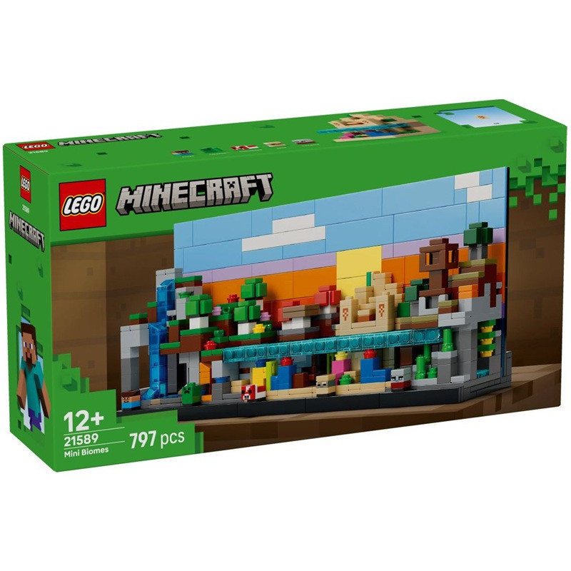 21589 Klocki Lego Minecraft Minibiomy 797 elementów