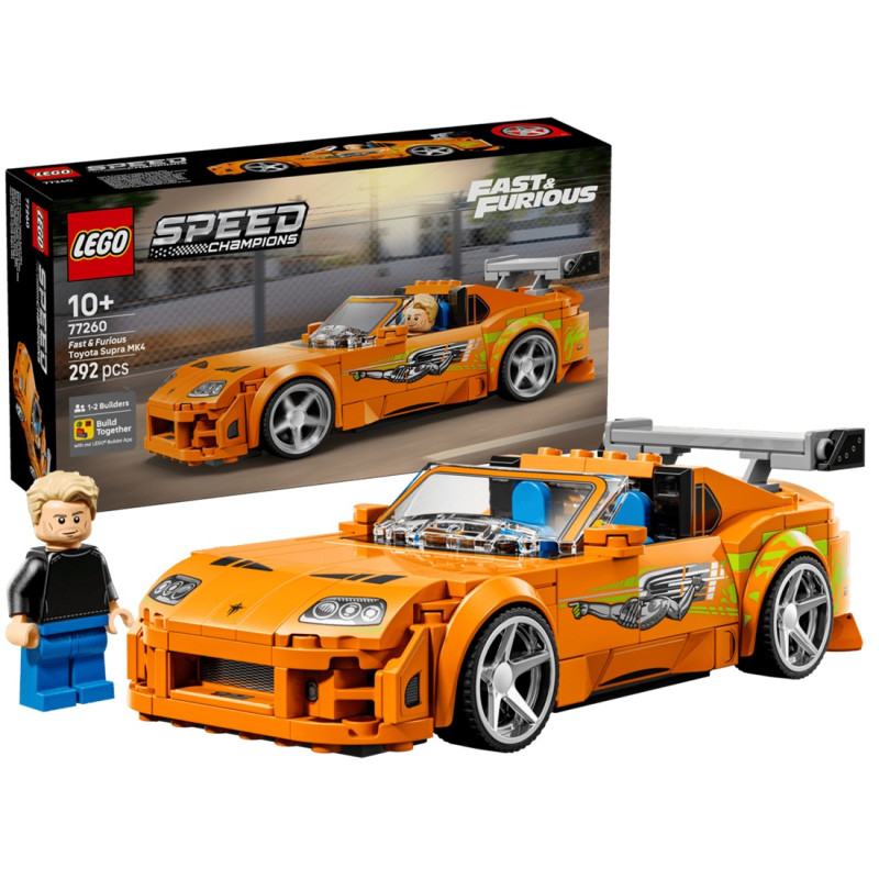 77260 292 elementy Klocki Lego Speed Szybcy i wściekli Toyota Supra MK4 