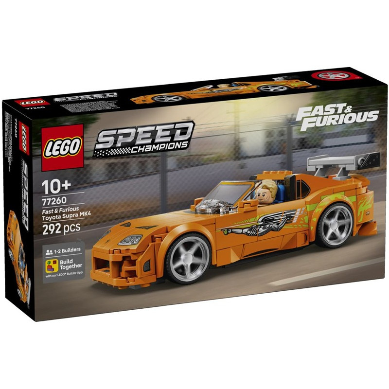 77260 292 elementy Klocki Lego Speed Szybcy i wściekli Toyota Supra MK4 