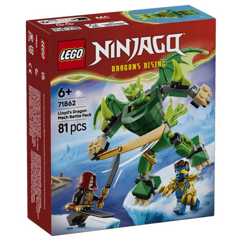 71862 Klocki Lego Ninjago Smoczy mech Lloyda zestaw bitewny 81 elementów