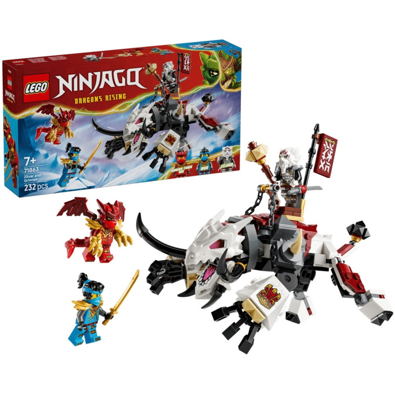 71863 Klocki Lego Ninjago Zilvar i smocza bestia Grimtak 232 elementy