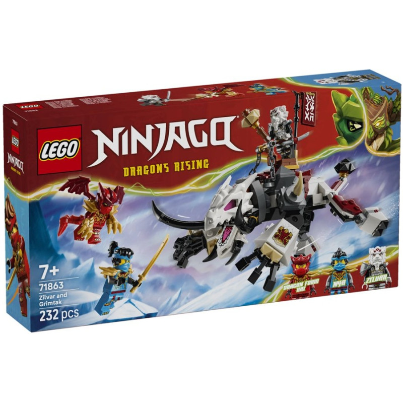 71863 Klocki Lego Ninjago Zilvar i smocza bestia Grimtak 232 elementy