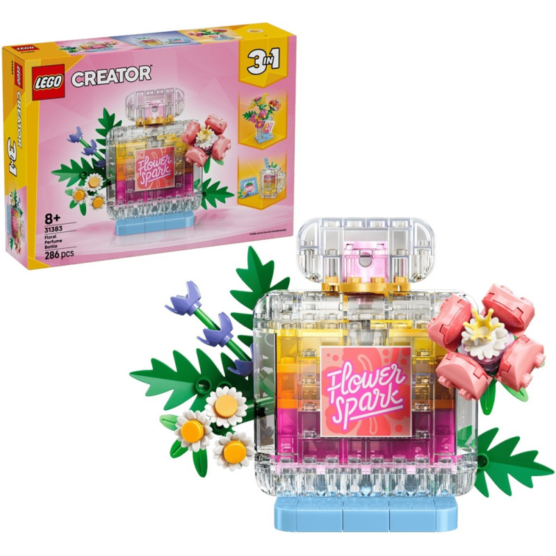 31383 Klocki Lego Creator 3w1 Flakon perfum z kwiatową ozdobą 286 elementów