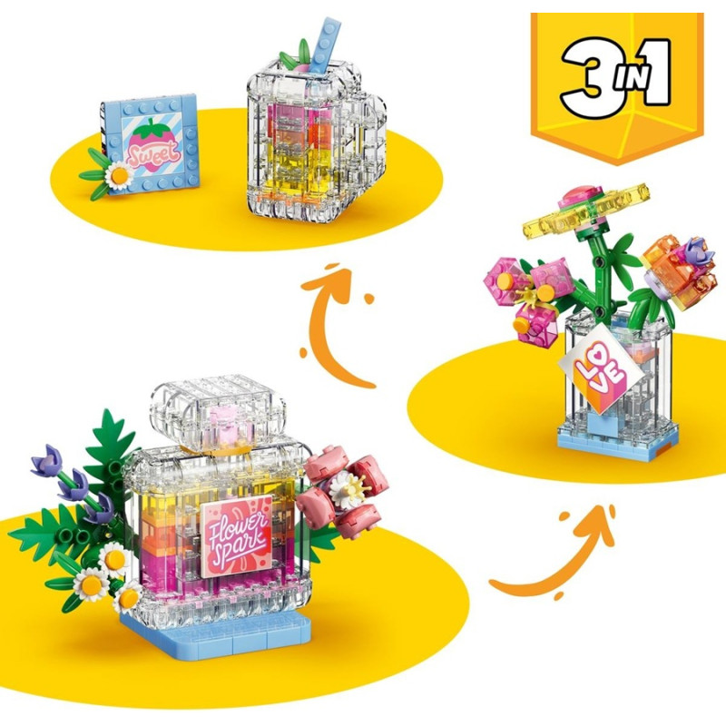 31383 Klocki Lego Creator 3w1 Flakon perfum z kwiatową ozdobą 286 elementów