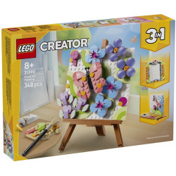 31390 Klocki Lego Creator 3w1 Dekoracyjny obraz z kwiatami 348 elementów