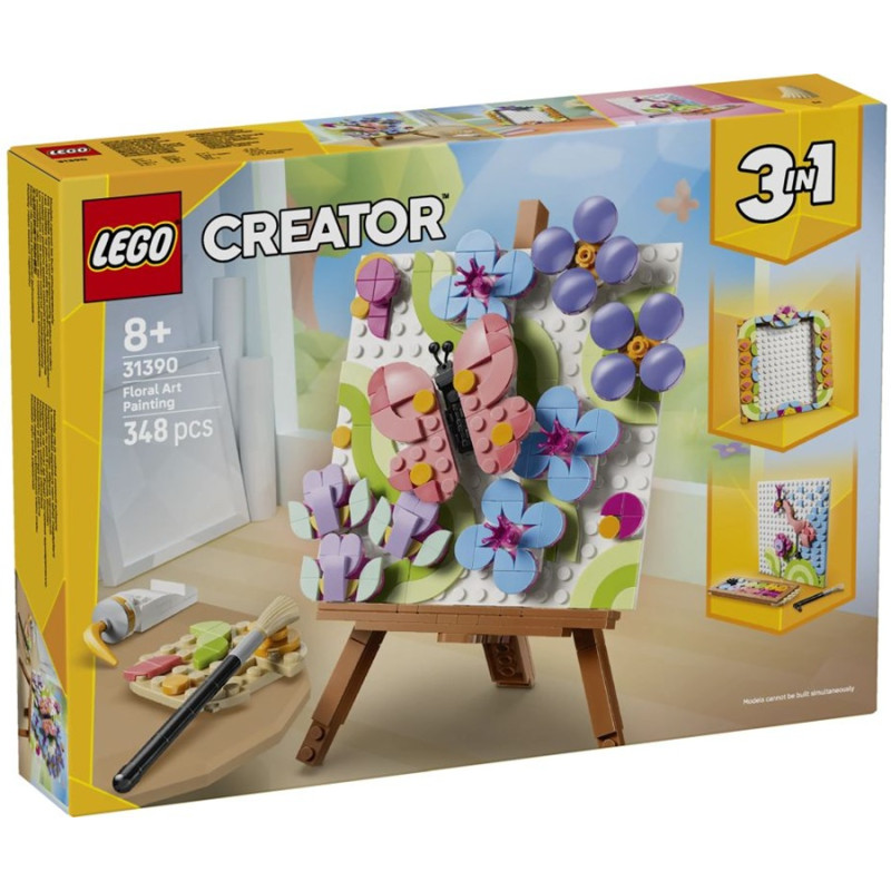 31390 Klocki Lego Creator 3w1 Dekoracyjny obraz z kwiatami 348 elementów