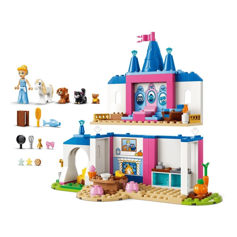 43283 Klocki Lego Disney Zamek Kopciuszka i jej zwierzęcych przyjaciół 149 elementów