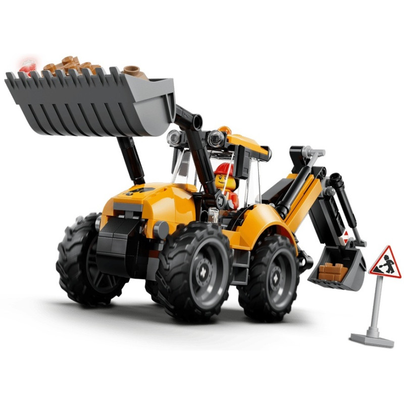 60480 Klocki Lego City Żółta koparko-ładowarka 301 elementów