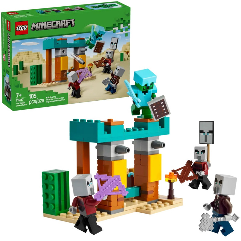 21267 Klocki Lego Minecraft Pustynny patrol złosadników 105 elementów 