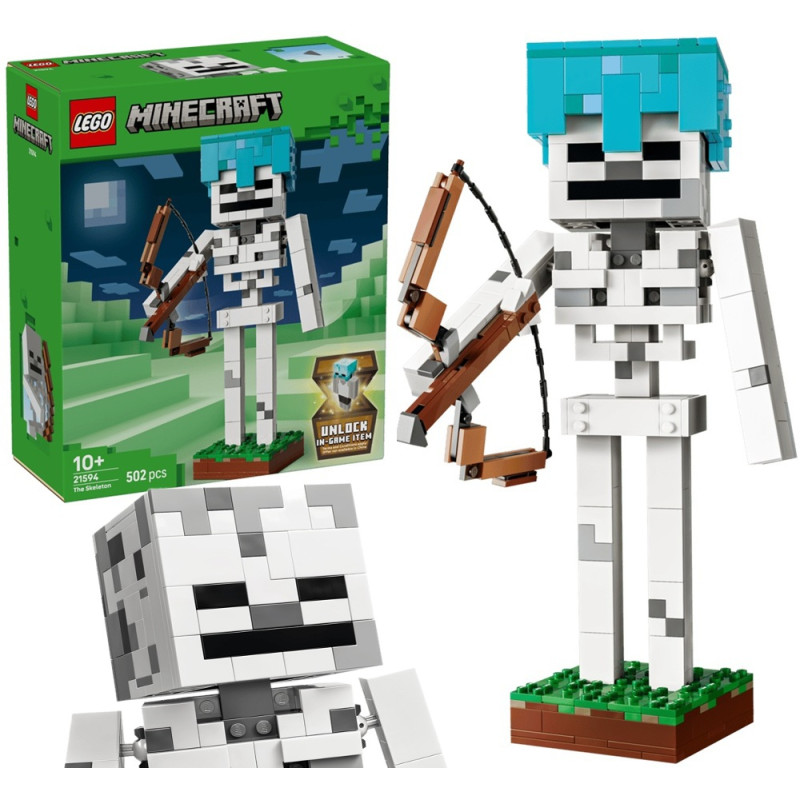 21594 Klocki Lego Minecraft Szkielet 21594 Bonus do odblokowania  502 elementy