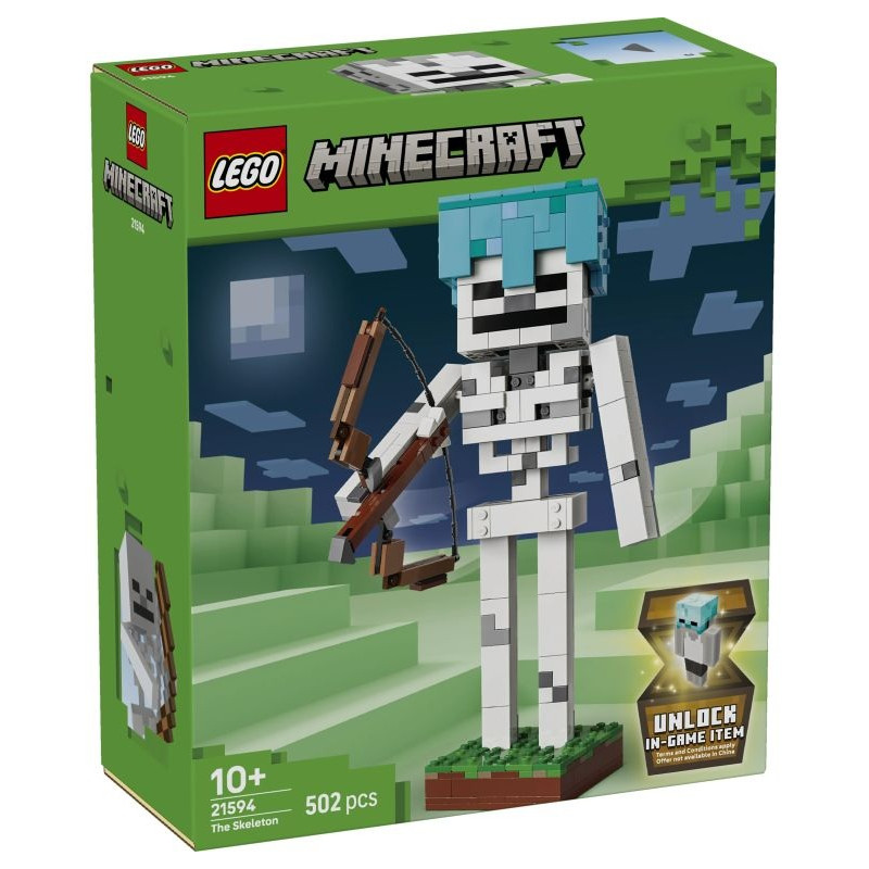 21594 Klocki Lego Minecraft Szkielet 21594 Bonus do odblokowania  502 elementy