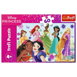 4090 Puzzle Trefl 60 elementów Disney, Księżniczki w akcji